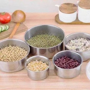 Juego de 5 Recipientes Redondos de Acero Inoxidable para Alimentos, Aptos para Microondas, para Picnic, Sellados, para Mantener la Comida Fresca, Accesorios de Cocina - Product Image 2