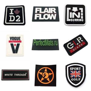 Custom Made Fashion Multicolor Accessory Embroidered Patch Pvc Patch for <b>Clothes</b> - Product Image 1
