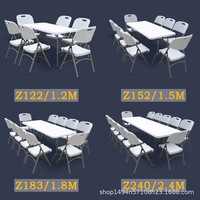 Tables pliantes d'extérieur en plastique modernes de haute qualité pour événements de mariage