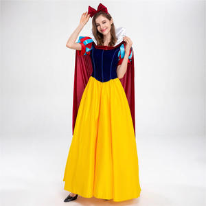 Vestito Cosplay per adulti bianco neve ragazza vestito da principessa donna cartone animato principessa <span class=keywords><strong>Costume</strong></span> da festa - Product Image 4