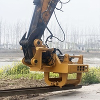 KS40 Pile driver hydraulique à prise latérale pour excavatrice, avec 4 excentriques