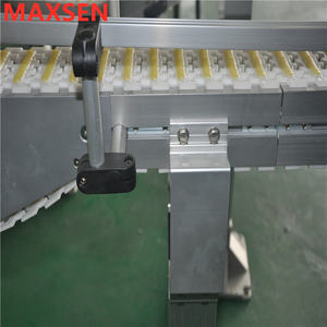 O tipi esnek konveyör, içecek endüstrisi için dairesel tip esnek konveyör eğimli ve kavisli düz zincirli konveyör - Product Image 4