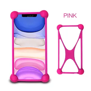 Hot Silicone phổ điện thoại thông minh trường hợp, phổ điện thoại di động Trường hợp cover quay lại