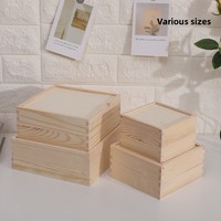 Boîte cadeau en bois pour témoin et demoiselle d'honneur avec couvercle coulissant, en pin gravé, écologique, en stock