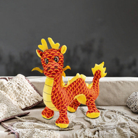 Peluche Dragon du Nouvel An Chinois, jouet en peluche doux, rembourrage en coton PP, 30 cm, décoration de fête unisexe