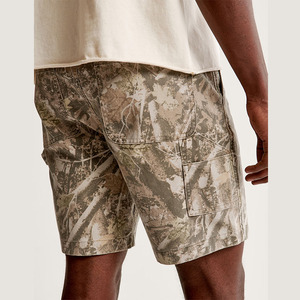 Shorts cargo en jean camouflage à imprimé, nouvelle conception 2024, shorts complets, shorts de charpentier, 100% coton, multi-poches, coupe droite - Product Image 6