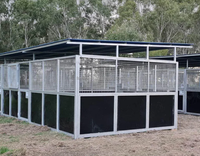 Abri de toit de grange galvanisé pour chevaux Écuries portables