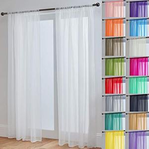 Cortina transparente de bolsillo con varilla de estilo simple, elegante, con textura suave al tacto, da a tu <span class=keywords><strong>casa</strong></span> un tiempo y cómodo - Product Image 2