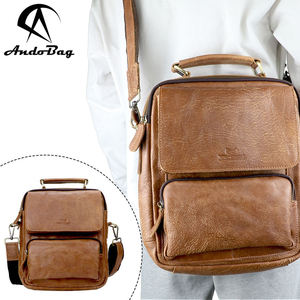 กระเป๋าหนังวัวแท้ AndoBag รุ่นวินเทจ สะพายข้าง/สะพายไหล่ สำหรับผู้ชาย กระเป๋าสะพายธุรกิจ กระเป๋าถือขนาดใหญ่ รุ่น 1535 - Product Image 1
