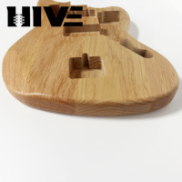 Cuerpo de guitarra eléctrica de madera maciza sin acabar JM, de aliso de alta calidad seleccionado por HIVE, para construcción personalizada con CNC DIY
