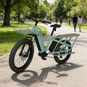 Vélo cargo électrique 750W 36V avec batterie au lithium, moteur central, pneus larges, sans balais, grande capacité - Product Image 6