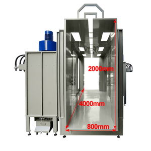 Ligne de peinture en poudre semi-automatique avec cabine de pulvérisation en tunnel et four de cuisson pour profilés en aluminium - Product Image 3