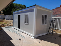 Micro-Maison Modulaire Préfabriquée en Acier de 40 Pieds, Détachable, Type Conteneur, Cabine, Boutique, Secours d'Urgence, Maison Mobile, Chambre à Panneaux Sandwich