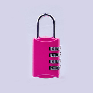 Combination <b>Padlock</b> Zinc Alloy Resettable 3.7mm Shackle For Drawer Travel Lock Silver Black Rose Red - Product Image 2