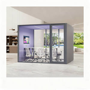 Cabine de réunion et de travail moderne, silencieuse, portable, personnalisée, abordable, pour le lieu de travail - Product Image 4