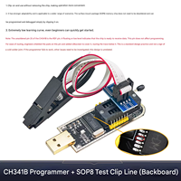 Programmateur USB CH341A Or de Luxe pour la programmation de puces SPI FLASH BIOS des séries 24 et 25, réparation de cartes mères, routeurs et cartes LCD TV
