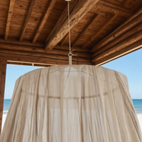 Canopée de lit EMF et radioprotection-Nylon enduit d'argent 100%, bouclier de chambre durable
