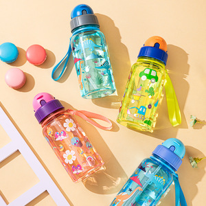 Bouteille d'<span class=keywords><strong>eau</strong></span> pour enfants en Tritan personnalisée, écologique, réutilisable, gobelet en plastique pour enfants - Product Image 2
