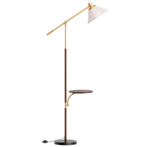 Modern Brass Floor <b>Lamp</b> With <b>Shelf</b> Adjustable Height LED Light Source E27 Base For Living Room Bedroom Sofa Side - Product Image 5