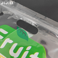 JIJID Herbruikbare voedselzak Fruit Druiven Plastic Ziplock Zak Groente Fruit Vershoudzak Mat Zwart Zak