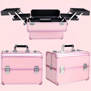 Estuche de Maquillaje Portátil Multifuncional y Elegante OBOX, Ignífugo, <span class=keywords><strong>con</strong></span> Cierre, 3 Bandejas, <span class=keywords><strong>Mesa</strong></span> de Manicura, Tipo de Apertura Abierta <span class=keywords><strong>para</strong></span> Viajes - Product Image 6