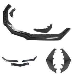 Nouveau séparateur de lèvre de pare-chocs avant en Fiber de carbone de style OEM avec jeu de canards pour Corvette <span class=keywords><strong>C8</strong></span> Z06 2022 Plus - Product Image 3