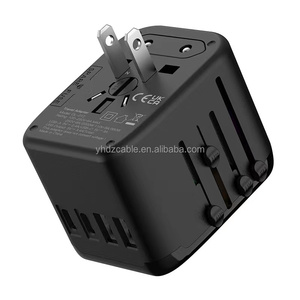 Adaptador de viaje 2USB + 2USB C de 4 puertos para <span class=keywords><strong>iPhone</strong></span> 15 PD3.0 cabezal de carga rápida Android universal World <span class=keywords><strong>socket</strong></span> - Product Image 1
