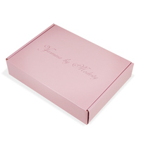 Caja de Papel de Embalaje de Color Rosa Personalizada al por Mayor de Alta Calidad y Precio Competitivo para Ropa y Zapatos