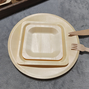 Takeaway môi trường tấm gỗ dao kéo nĩa muỗng dao đồ dùng dùng một lần món ăn Bạch Dương gỗ bộ đồ ăn - Product Image 5