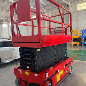 Gunting portabel Lift Lift Lift hidrolik bisa digerakkan pengangkat udara Platform 6m 8m 10m 12m digunakan angkat Boom - Product Image 5