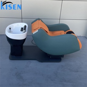KISEN 2024 Rotatable Black Electric Hairdressing Massage Shampoo Chair <b>Bed</b> with Water Circulation for Sale - Product Image 5