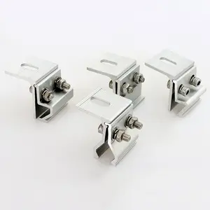 BRISTAR Panel Bracket Structure Roof Mount Metal Klip Lock Clamp For Tin Roofing Mounting