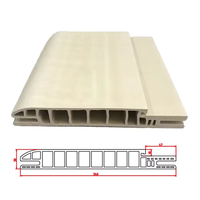 Cadre de porte WPC de haute qualité, sur mesure, imperméable, type B 240B-47, matière première ou avec film PVC, résistant au feu