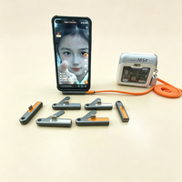 Soporte Metálico 2 en 1 para Teléfono con Adaptador de Carga Rápida Tipo-C de 300W, Diseño en Ángulo Recto, Soporte Ajustable y Portátil para Escritorio