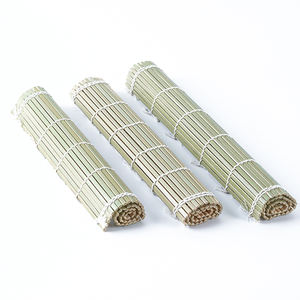 Estera cuadrada de bambú, 24x21cm, rollos de <span class=keywords><strong>sushi</strong></span> verdes, herramienta de cocina reutilizable antiadherente <span class=keywords><strong>para</strong></span> <span class=keywords><strong>hacer</strong></span> alimentos - Product Image 3