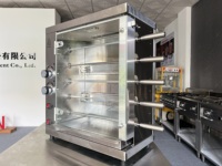 Grill automatique commercial d'usine, grande capacité, barbecue au gaz, rôtissoire électrique, machine à rôtir la viande, poulet, four