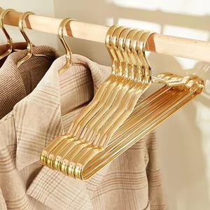 Closet Organization Waterproof Aluminium Coat <b>Hanger</b> Seamless Anti Slip Rust Proof Clothes <b>Hangers</b> with Groove - Product Image 3