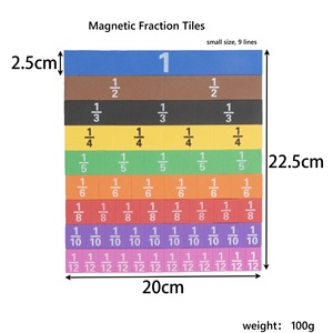 Bloques Magnéticos <span class=keywords><strong>de</strong></span> Fracciones HY, Materiales Matemáticos Montessori para que los Niños Aprendan Equivalencia <span class=keywords><strong>de</strong></span> Fracciones, Manipulativos Matemáticos para Fracciones <span class=keywords><strong>de</strong></span> <span class=keywords><strong>4</strong></span>.º Grado - Product Image 3