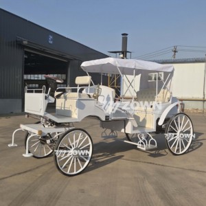 Voiture de Mariage Royale Classique Électrique Blanche à 4 Roues pour Visites Touristiques avec Garantie de 2 Ans Vente Directe d'Usine - Product Image 5
