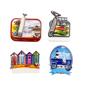 Aimants <span class=keywords><strong>de</strong></span> réfrigérateur 3D en résine Sardine <span class=keywords><strong>de</strong></span> la Côte Française & <span class=keywords><strong>Cabane</strong></span> <span class=keywords><strong>de</strong></span> Plage, Souvenirs <span class=keywords><strong>de</strong></span> Bord <span class=keywords><strong>de</strong></span> Mer Méditerranéen pour Cadeaux <span class=keywords><strong>de</strong></span> Voyage - Product Image 1