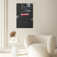 16x24 pouces voiture affiche Muscle voiture lumière LED peinture décorative toile mur Art salon affiches chambre peinture