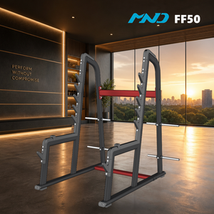 Robusto Rack Standard per Squat MND FF50 Attrezzatura <span class=keywords><strong>da</strong></span> <span class=keywords><strong>Palestra</strong></span> per Strutture Sportive a Bassa Manutenzione - Product Image 1