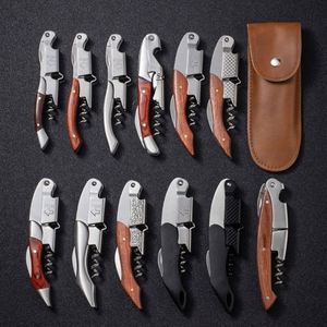 Tire-bouchon de qualité supérieure avec manche en bois et coupe-capsule - Outil personnalisé pour les barmans et les sommeliers - Product Image 2