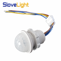 Détecteur de mouvement infrarouge PIR LED haute sensibilité 110V 220V, indice de protection IP23, portée de détection 3-5M, interrupteur d'éclairage intelligent automatique pour intérieur