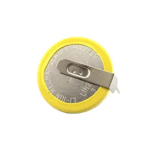 Lithium Rechargeable coin battery 3.6V LIR2032 with different pins