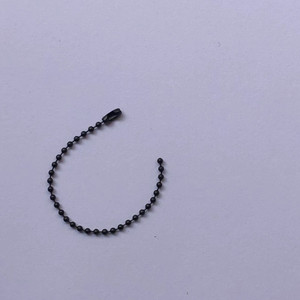 Fabricante personalizado moda alta calidad negro 2,0mm llavero BOLA DE Metal cadena colgante - Product Image 4