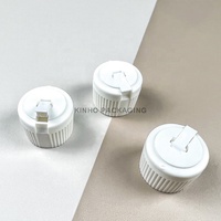 Nouveau design en plastique 24MM 28MM tourelle à bec nervuré distribution bouchon à rabat bouchons de bouteille couvercle pour shampooing bouteille à presser