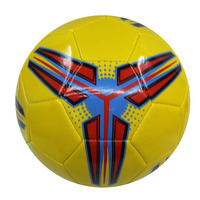 Pabrik ukuran grosir 5 permainan luar ruangan bahan PVC mesin jahit kustom cetak sepak bola