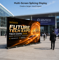 Pantalla LED Personalizada para Carteles, a Todo Color, HD, P1.86, P2, P2.5, OEM, Panel Publicitario Digital con Soporte de Pie