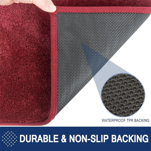 <span class=keywords><strong>Tapis</strong></span> d'entrée absorbant en microfibre tuftée, lavable, antidérapant, adapté aux animaux domestiques, pour Noël, extérieur, pour porte d'entrée - Product Image 3